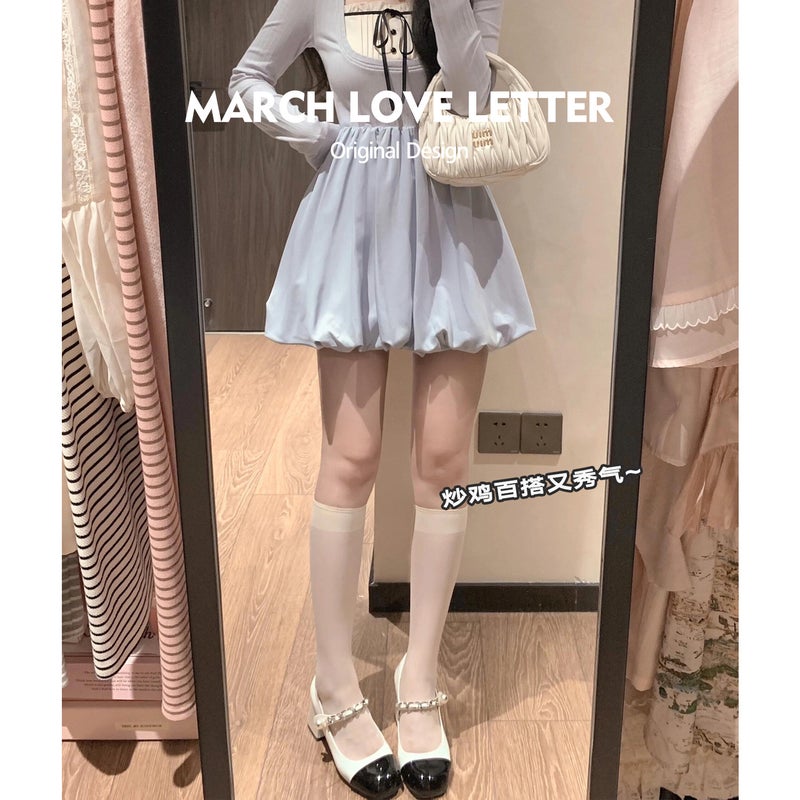 [Low Heel Edition] March Love Book Small Fragrant French Mary Jane Shoes Thick Heel Middle Heel Black And White Small Leather Shoes Single Shoes - Image 3